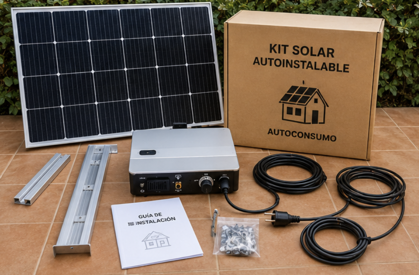 kit solar autoinstable
robinsun
placas solares Leroy merlin